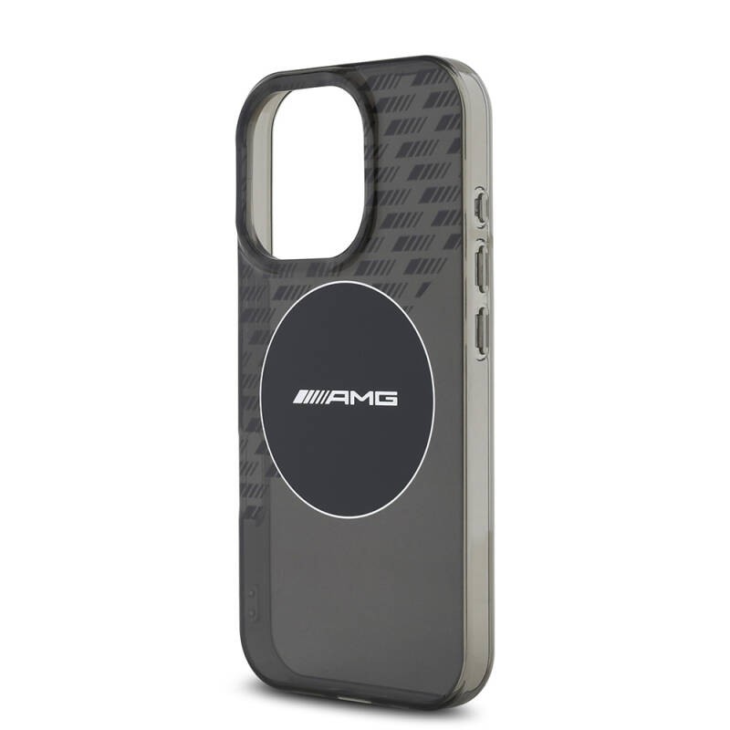 Apple iPhone 16 Pro Max Case AMG Original Licensed Smoked Magsafe Charging Feature and IML Printing Logo Cover - 7