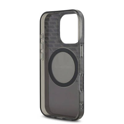 Apple iPhone 16 Pro Max Case AMG Original Licensed Smoked Magsafe Charging Feature and IML Printing Logo Cover - 8