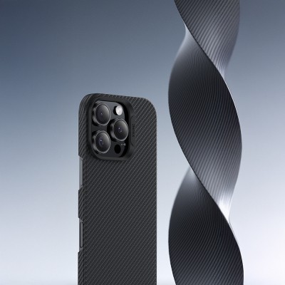 Apple iPhone 16 Pro Max Case Benks M-safe Charging Feature Metal Camera Frame Magnetic ArmorAir 600D Kevlar Fiber Cover - 7