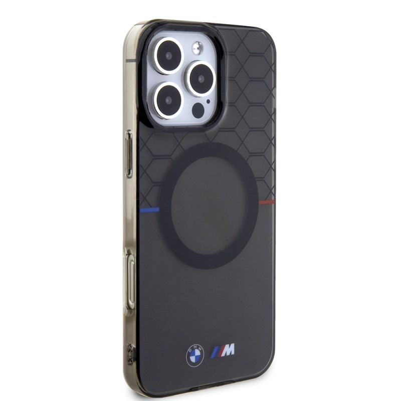 Apple iPhone 16 Pro Max Case BMW Magsafe Charging Feature Transparent M Design Original Licensed Cover - 5