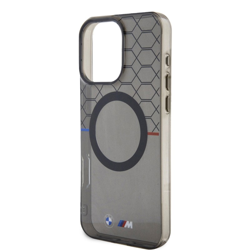 Apple iPhone 16 Pro Max Case BMW Magsafe Charging Feature Transparent M Design Original Licensed Cover - 7