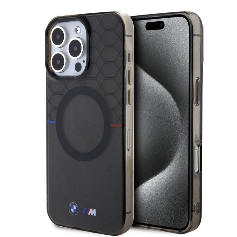 Apple iPhone 16 Pro Max Case BMW Magsafe Charging Feature Transparent M Design Original Licensed Cover - 2