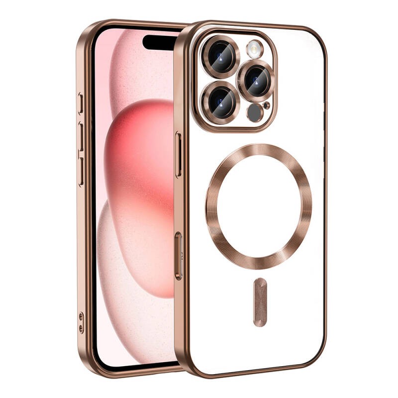 Apple iPhone 16 Pro Max Case Camera Protected Magsafe Wireless Charging Feature Zore Demre Cover - 8