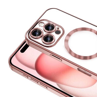 Apple iPhone 16 Pro Max Case Camera Protected Magsafe Wireless Charging Feature Zore Demre Cover - 16
