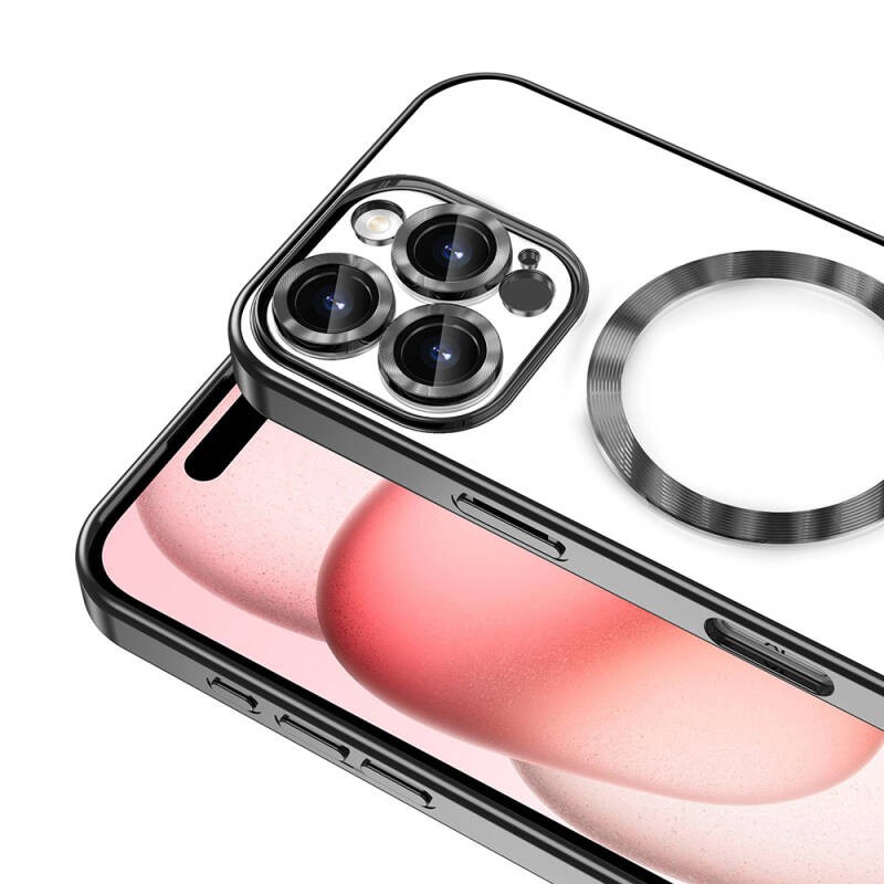 Apple iPhone 16 Pro Max Case Camera Protected Magsafe Wireless Charging Feature Zore Demre Cover - 17