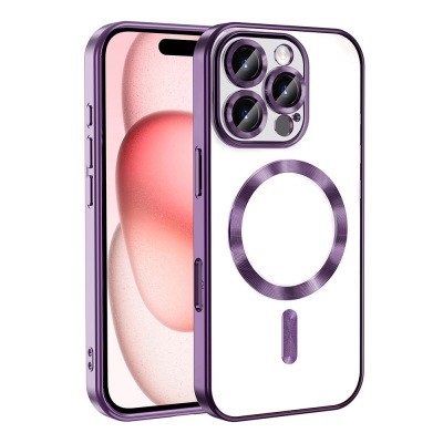 Apple iPhone 16 Pro Max Case Camera Protected Magsafe Wireless Charging Feature Zore Demre Cover Derin Mor