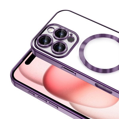 Apple iPhone 16 Pro Max Case Camera Protected Magsafe Wireless Charging Feature Zore Demre Cover - 19