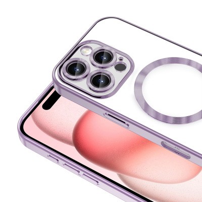 Apple iPhone 16 Pro Max Case Camera Protected Magsafe Wireless Charging Feature Zore Demre Cover - 21