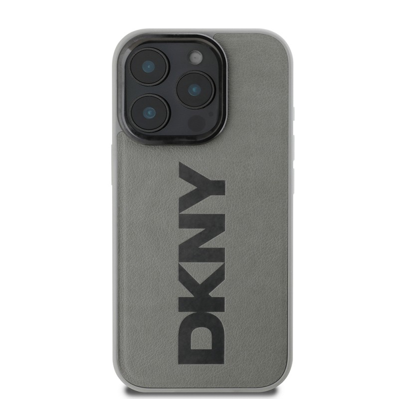Apple iPhone 16 Pro Max Case DKNY Original Licensed Magsafe Charging Feature PU Leather Plain Cover  - 12