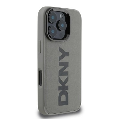Apple iPhone 16 Pro Max Case DKNY Original Licensed Magsafe Charging Feature PU Leather Plain Cover  - 13