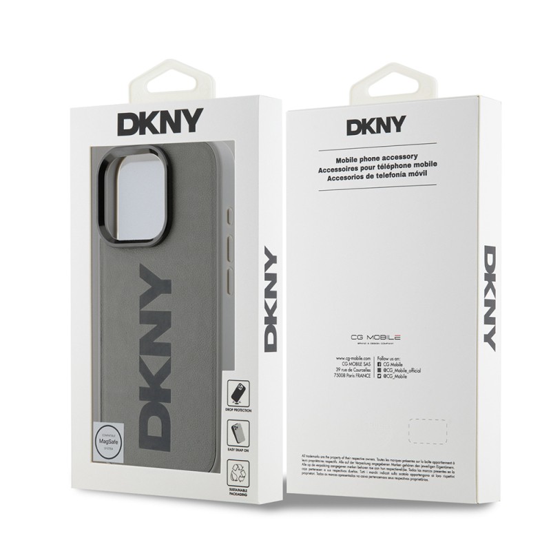 Apple iPhone 16 Pro Max Case DKNY Original Licensed Magsafe Charging Feature PU Leather Plain Cover  - 17