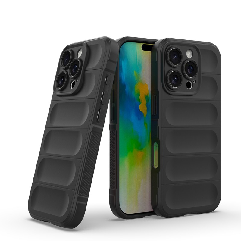 Apple iPhone 16 Pro Max Case Flexible TPU Hollow Back Surface Design Zore Etnik Silicone Cover - 16