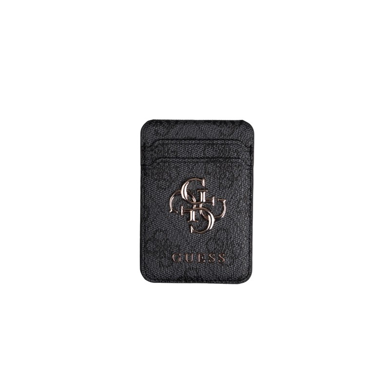 Apple iPhone 16 Pro Max Case Guess Original Licensed M-safe Charging Enabled 4G Metal Cover Large Logo and Card Holder - 11
