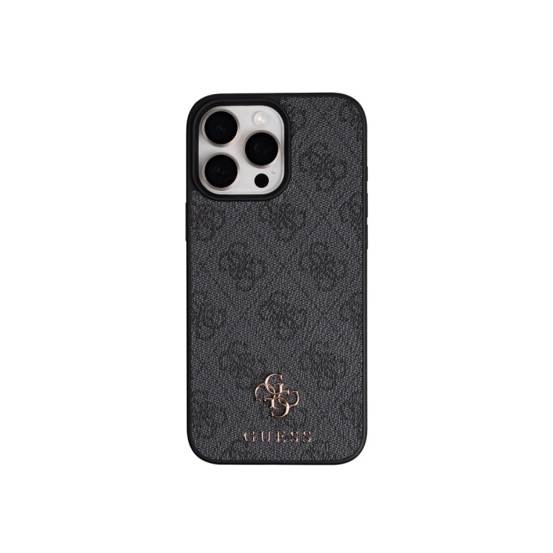 Apple iPhone 16 Pro Max Case Guess Original Licensed M-safe Charging Feature Strap and 4G Logo Card Holder - 11