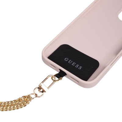Apple iPhone 16 Pro Max Case Guess Original Licensed PU Leather 4G Large Metal Logo Crossbody Strap Cover - 21