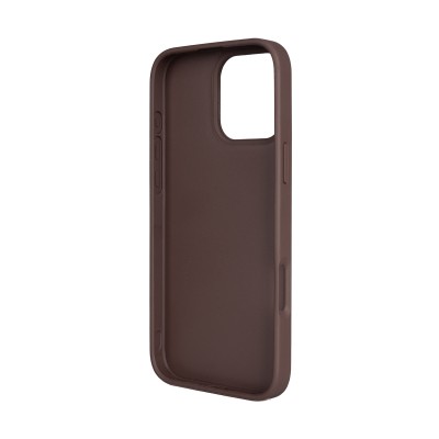 Apple iPhone 16 Pro Max Case Guess Original Licensed PU Leather 4G Large Metal Logo Crossbody Strap Cover - 26