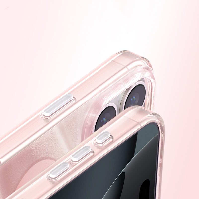 Apple iPhone 16 Pro Max Case M-Safe Charging Feature Original Swarovski Crystal Embellished Zore Paris Rovix Hard PC Cover - 18