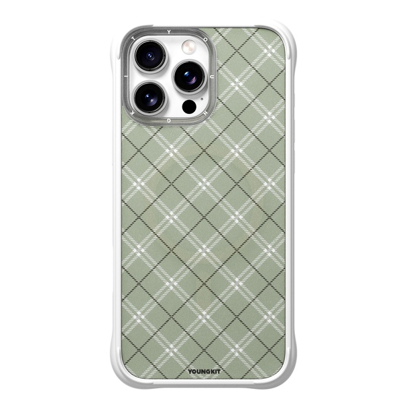 Apple iPhone 16 Pro Max Case M-safe Charging Feature Youngkit Argyle Series Cover - 3