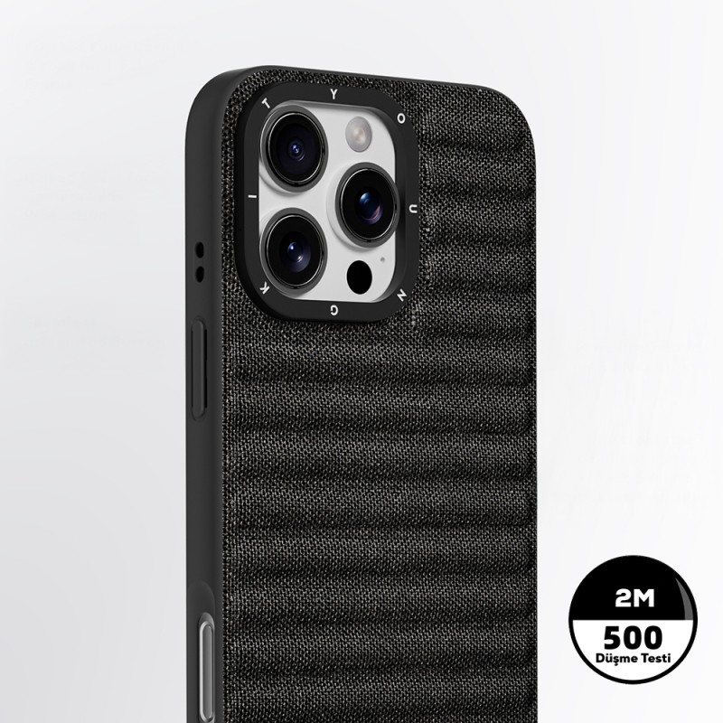 Apple iPhone 16 Pro Max Case M-safe Charging Feature Youngkit Canvas Series Cover - 9