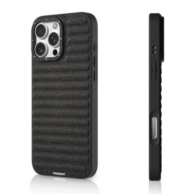 Apple iPhone 16 Pro Max Case M-safe Charging Feature Youngkit Canvas Series Cover - 11