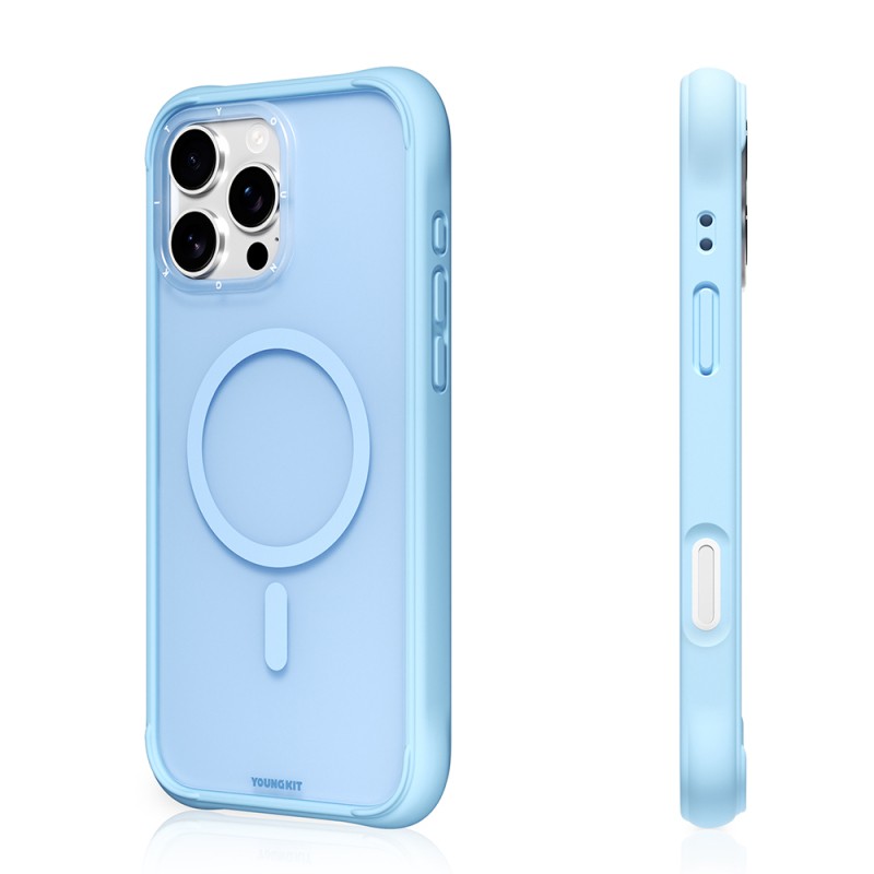 Apple iPhone 16 Pro Max Case M-safe Charging Feature Youngkit Macaroon Series Cover - 11
