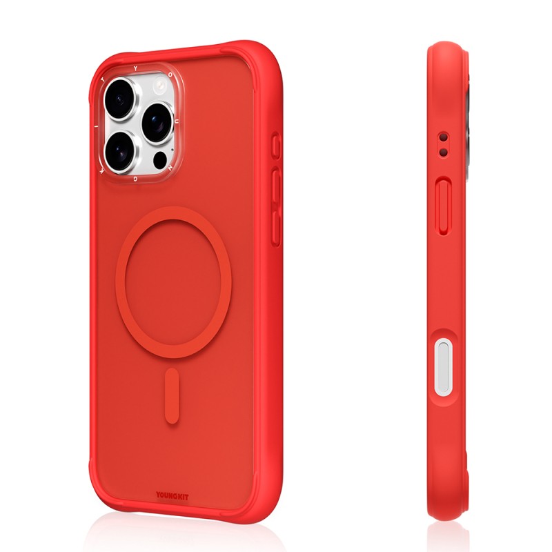Apple iPhone 16 Pro Max Case M-safe Charging Feature Youngkit Macaroon Series Cover - 15