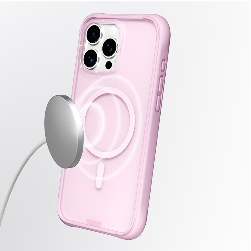 Apple iPhone 16 Pro Max Case M-safe Charging Feature Youngkit Macaroon Series Cover - 22
