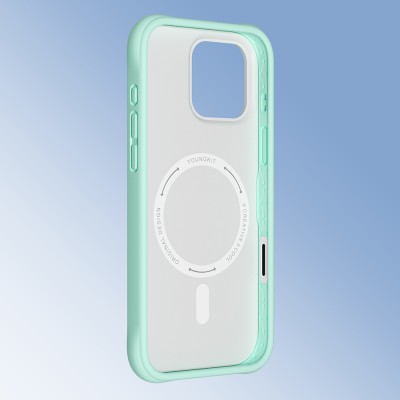 Apple iPhone 16 Pro Max Case M-safe Charging Feature Youngkit Macaroon Series Cover - 26