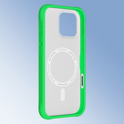 Apple iPhone 16 Pro Max Case M-safe Charging Feature Youngkit Macaroon Series Cover - 27