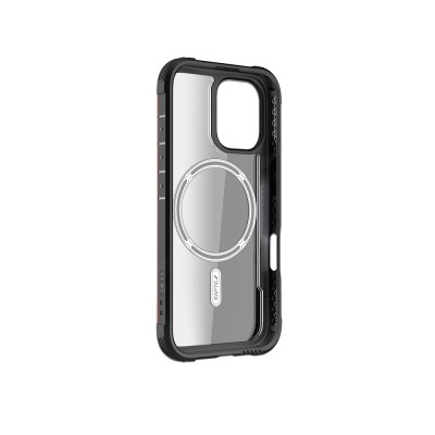 Apple iPhone 16 Pro Max Case Magsafe Charging Feature Airbag Raptic Shield Series Transparent Back Surface Cover - 12