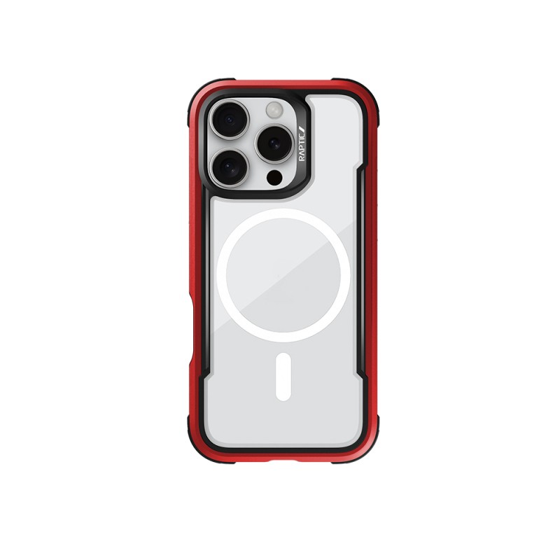 Apple iPhone 16 Pro Max Case Magsafe Charging Feature Airbag Raptic Shield Series Transparent Back Surface Cover - 2