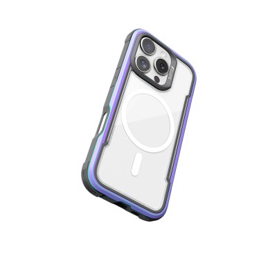 Apple iPhone 16 Pro Max Case Magsafe Charging Feature Airbag Raptic Shield Series Transparent Back Surface Cover - 22