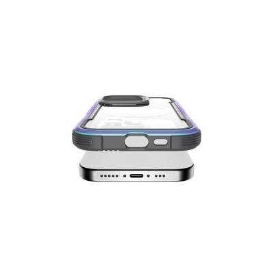 Apple iPhone 16 Pro Max Case Magsafe Charging Feature Airbag Raptic Shield Series Transparent Back Surface Cover - 24