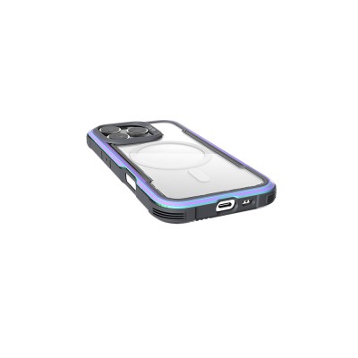 Apple iPhone 16 Pro Max Case Magsafe Charging Feature Airbag Raptic Shield Series Transparent Back Surface Cover - 25