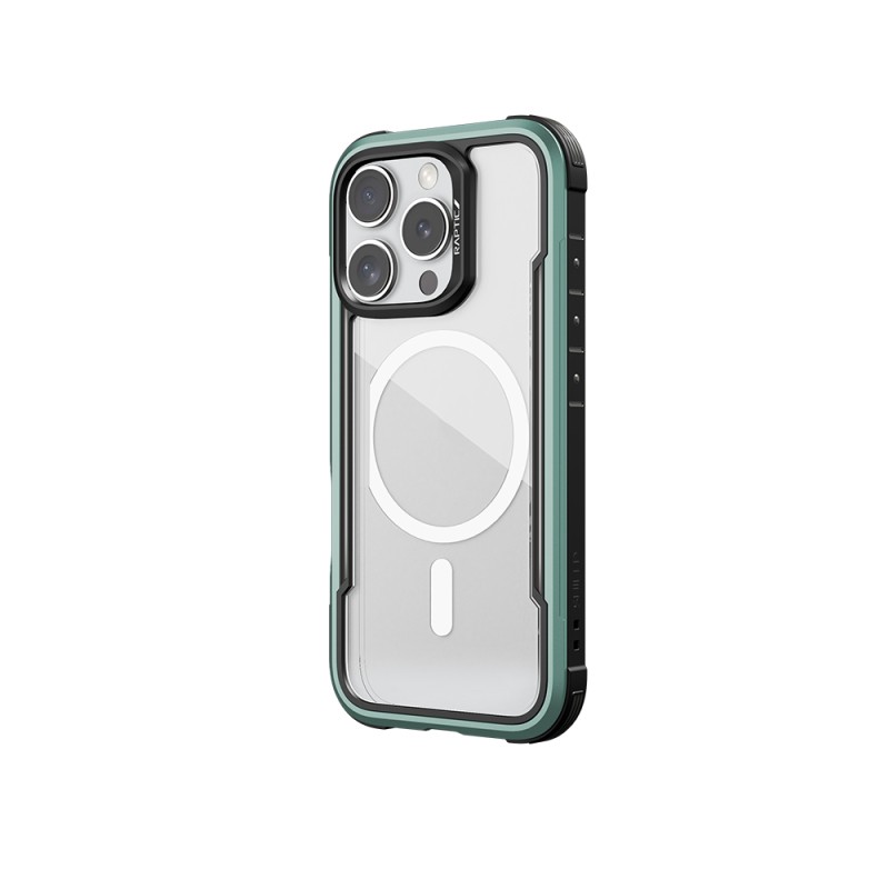Apple iPhone 16 Pro Max Case Magsafe Charging Feature Airbag Raptic Shield Series Transparent Back Surface Cover - 27