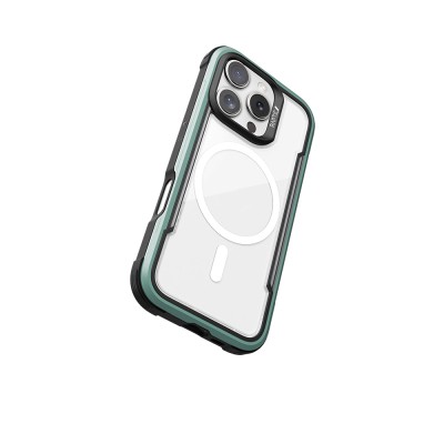 Apple iPhone 16 Pro Max Case Magsafe Charging Feature Airbag Raptic Shield Series Transparent Back Surface Cover - 29