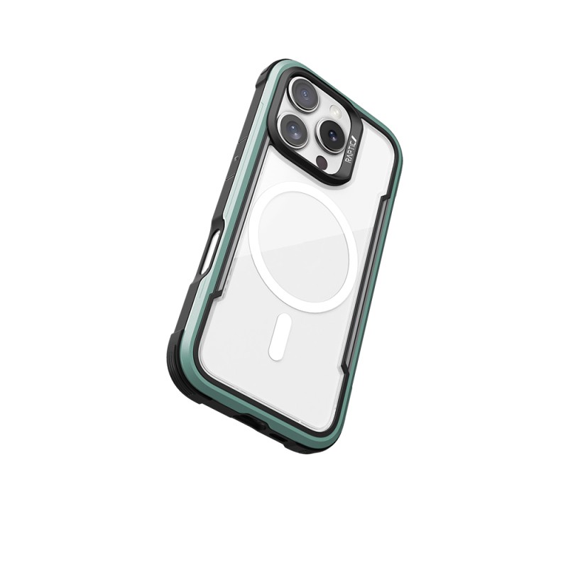Apple iPhone 16 Pro Max Case Magsafe Charging Feature Airbag Raptic Shield Series Transparent Back Surface Cover - 29
