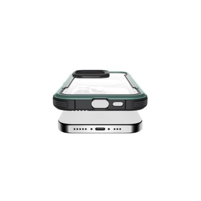Apple iPhone 16 Pro Max Case Magsafe Charging Feature Airbag Raptic Shield Series Transparent Back Surface Cover - 32