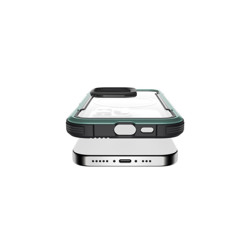 Apple iPhone 16 Pro Max Case Magsafe Charging Feature Airbag Raptic Shield Series Transparent Back Surface Cover - 32