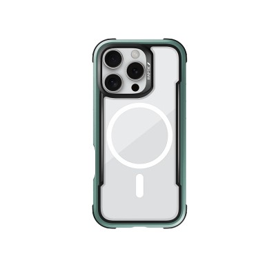 Apple iPhone 16 Pro Max Case Magsafe Charging Feature Airbag Raptic Shield Series Transparent Back Surface Cover - 5