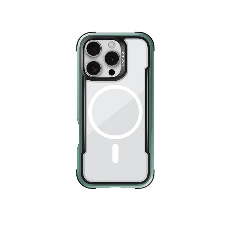 Apple iPhone 16 Pro Max Case Magsafe Charging Feature Airbag Raptic Shield Series Transparent Back Surface Cover - 5