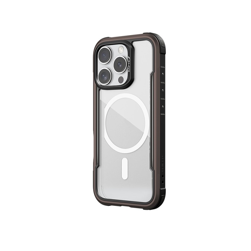 Apple iPhone 16 Pro Max Case Magsafe Charging Feature Airbag Raptic Shield Series Transparent Back Surface Cover - 33