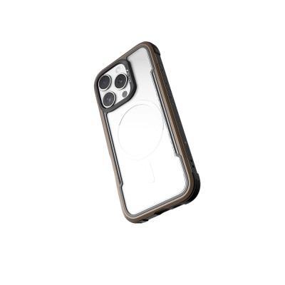 Apple iPhone 16 Pro Max Case Magsafe Charging Feature Airbag Raptic Shield Series Transparent Back Surface Cover - 34