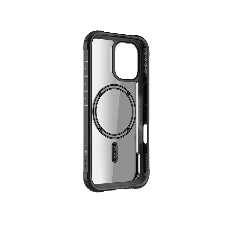 Apple iPhone 16 Pro Max Case Magsafe Charging Feature Airbag Raptic Shield Series Transparent Back Surface Cover - 38