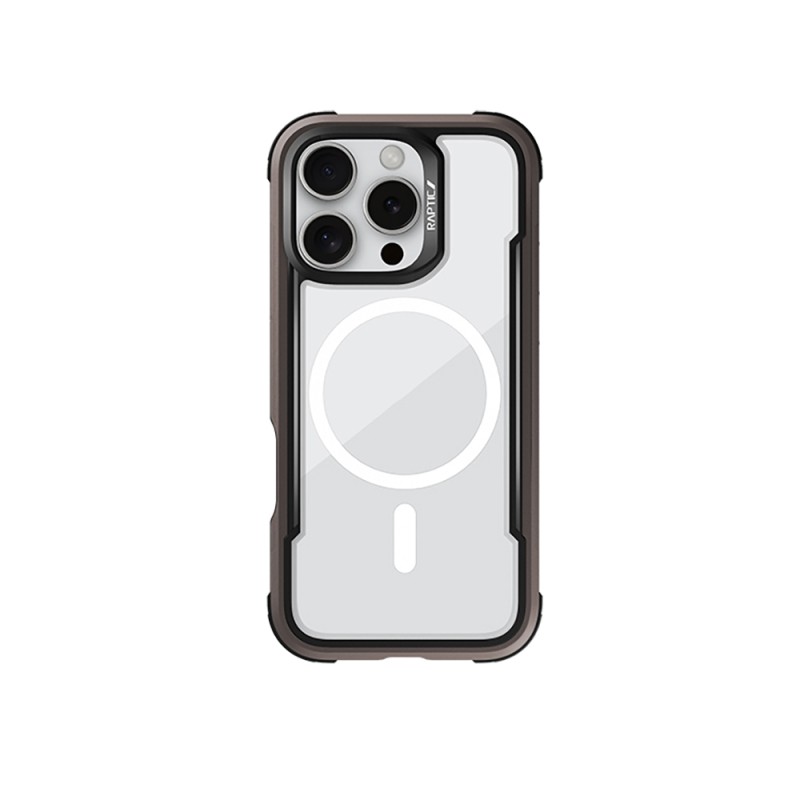 Apple iPhone 16 Pro Max Case Magsafe Charging Feature Airbag Raptic Shield Series Transparent Back Surface Cover - 6