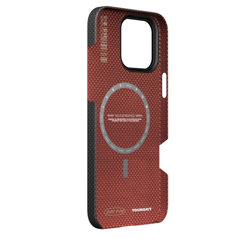 Apple iPhone 16 Pro Max Case Magsafe Charging Feature Aramid Fiber Youngkit 1500D Extreme Wing Series Cover - 5