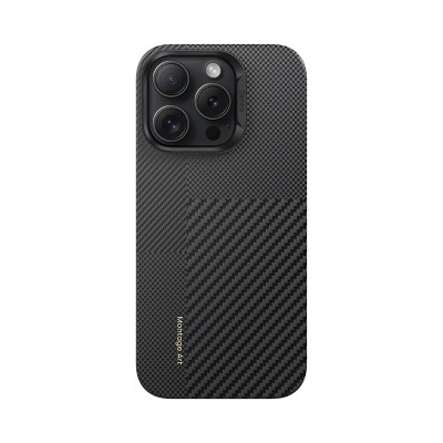 Apple iPhone 16 Pro Max Case Magsafe Charging Feature Carbon Fiber Benks New Series Montage ArmorAir Kevlar Cover - 2