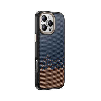 Apple iPhone 16 Pro Max Case Magsafe Charging Feature Carbon Fiber Look Zore Antina Cover - 13
