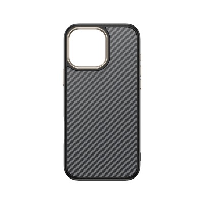 Apple iPhone 16 Pro Max Case Magsafe Charging Feature Carbon Fiber Look Zore Antina Cover - 17