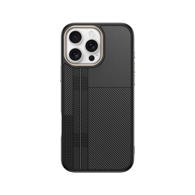 Apple iPhone 16 Pro Max Case Magsafe Charging Feature Carbon Fiber Look Zore Antina Cover - 1